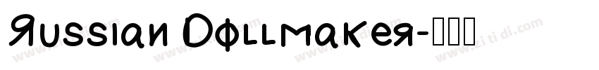 Russian Dollmaker字体转换